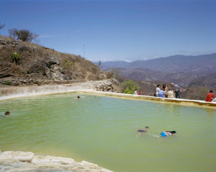 Moving Forward, Standing Still - Holding Their Breaths, Hierve el Agua, Mexico. 2010© Rona Chang