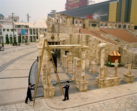 Moving Forward, Standing Still - Fixing the Colosseum, Macau, China. 2008© Rona Chang