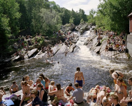 Moving Forward, Standing Still - River Bathing, Lensvik, Norway. 2010© Rona Chang