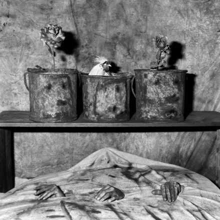 Photo by Roger Ballen: Three hands