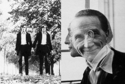 Photo by Alighero Boetti and Marcel Duchamp